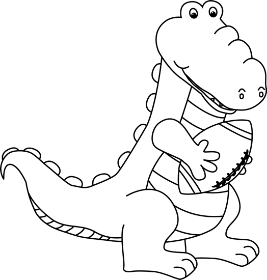 Black_and_White_Alligator_with_a_Football
