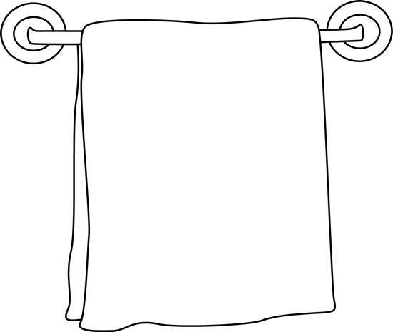 Black_and_White_Towel_on_a_Rack
