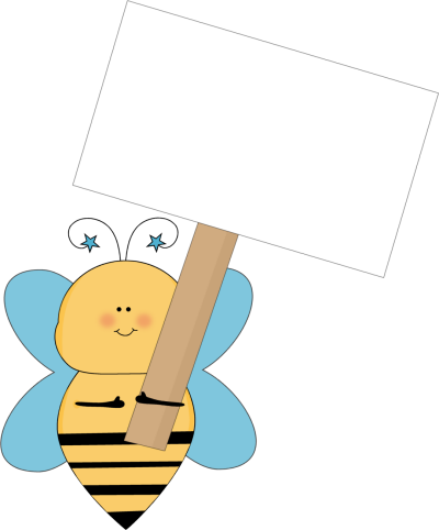 Blue_Star_Bee_Holding_a_Blank_Sign