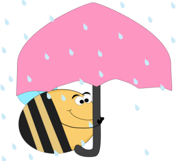 Bee_Under_an_Umbrella