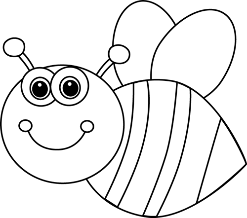 Black_and_White_Cute_Cartoon_Bee