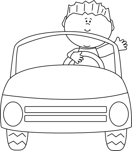 Black_and_White_Boy_Driving_a_Car