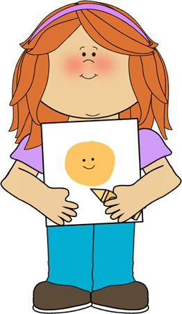 Girl_Showing_Color_Crayon_Drawing
