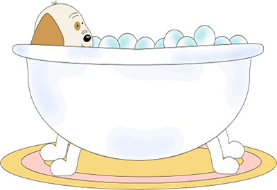 Baby_Dog_Taking_a_Bath