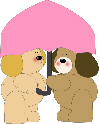Dogs_Under_an_Umbrella