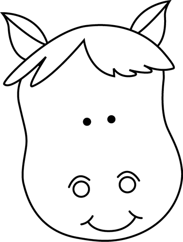 Black_and_White_Horse_Head