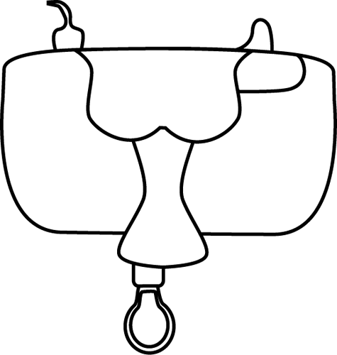 _Black_and_White_Horse_Saddle