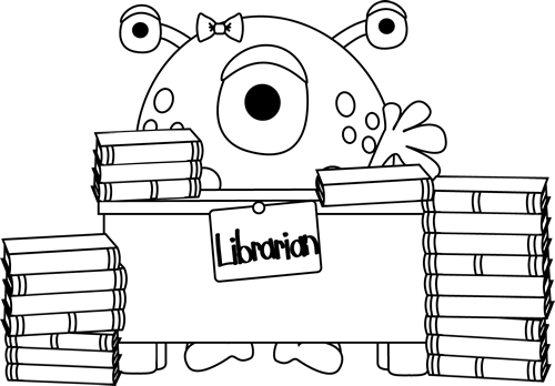Black_and_White_Monster_Librarian