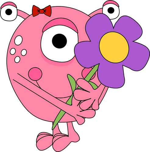 Girl_Monster_Holding_a_Flower