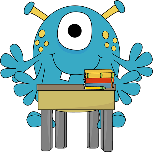 Four_Arm_Monster_at_School_Desk