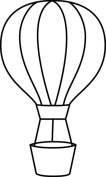 _Black_and_White_Hot_Air_Balloon
